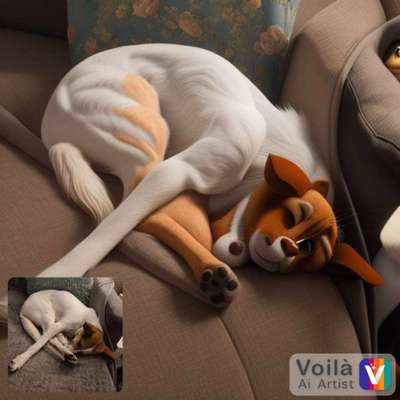 Fotochallenge 124 - Dein Comic-Hund-Beitrag-Bild