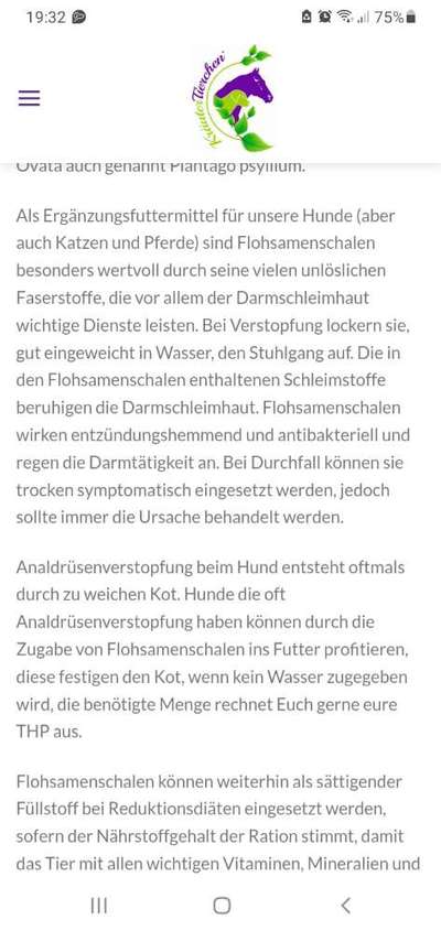 Futter gegen weichen Kot ?-Beitrag-Bild