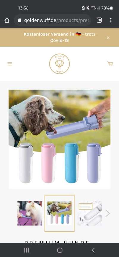 Hundetrinkflasche für unterwegs-Beitrag-Bild