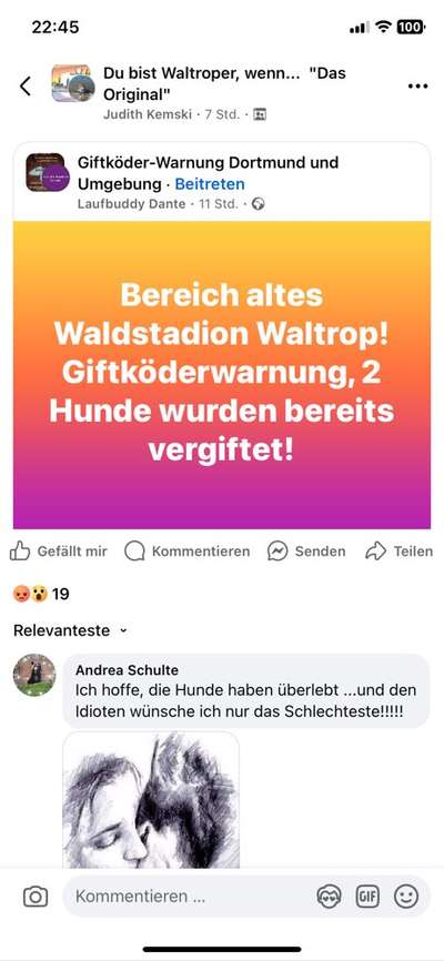 Giftköder-Giftköder "altes Waldstadion"-Bild