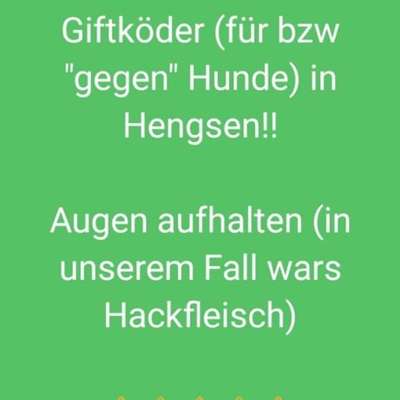 Giftköder-Giftkoeder in Hengsen-Bild