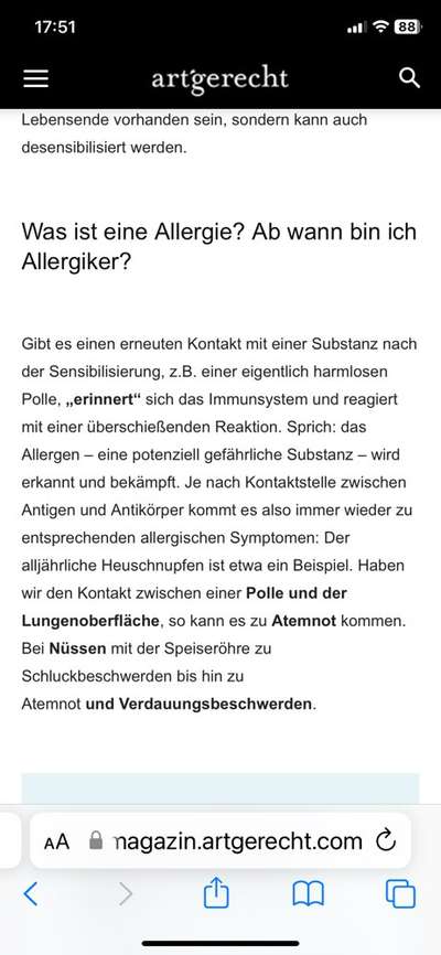 Futterallergie.. Ganz allgemein-Beitrag-Bild