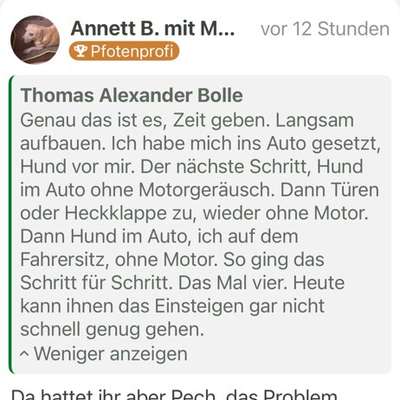 Übergibt sich und will nicht ins Auto steigen-Beitrag-Bild