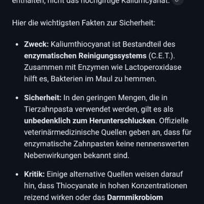 Zahnpaste und Kausnacks giftig? (Kaliumthiocyanat und ähnliche Stoffe?)-Beitrag-Bild