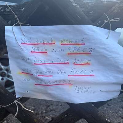 Giftköder-Drohung an Hundebesitzer-Bild
