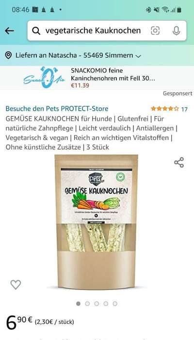 Fettfreie kau Snacks/Knochen-Beitrag-Bild