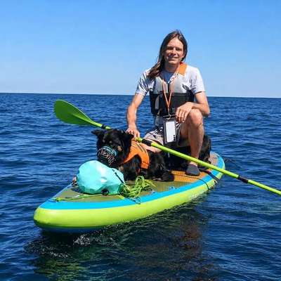 Hundetreffen-SUP fahren-Bild