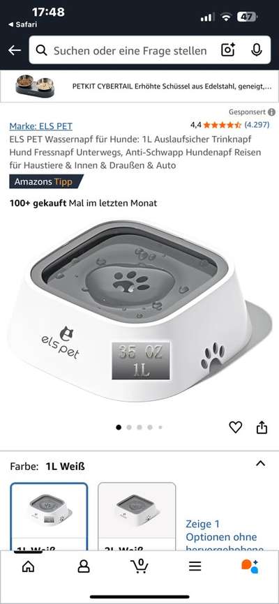 Hat jemand zufällig so ein Napf-Beitrag-Bild