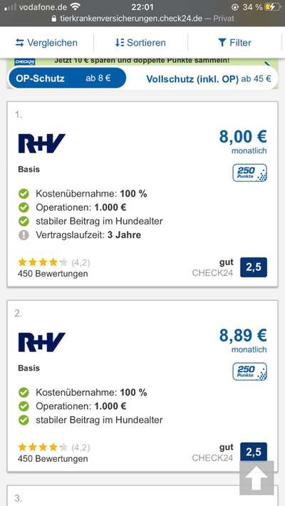 Op Versicherung-Beitrag-Bild