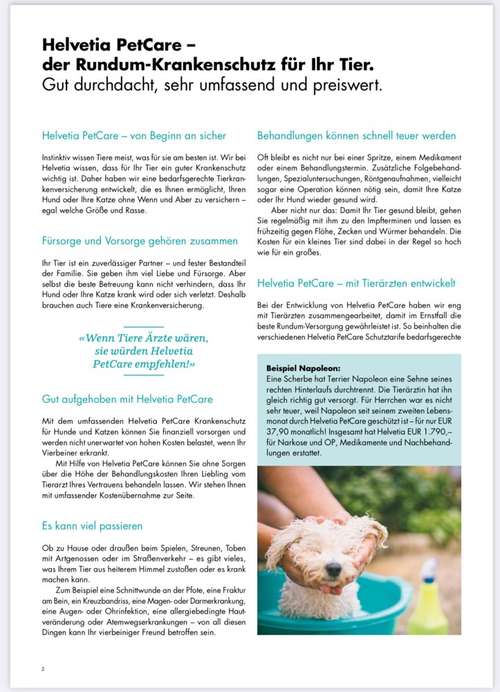 Hundeauslaufgebiet-Christian Berger - PetCare Tierkrankenversicherung und Haftpflicht, Helvetia Versicherung-Bild