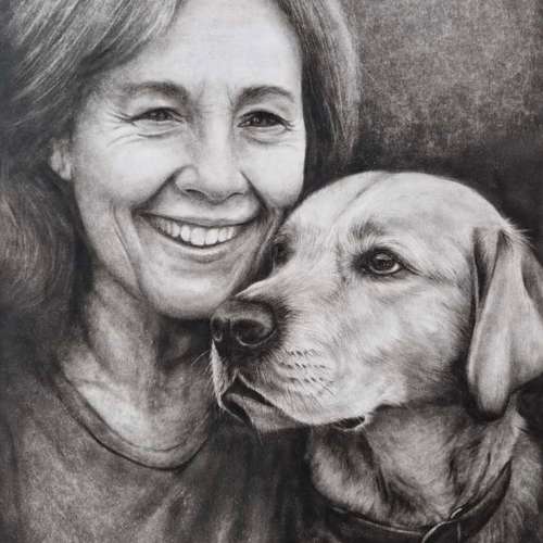 Hundeauslaufgebiet-Tierportraits & Tierkunst - Karina Kraus-Bild
