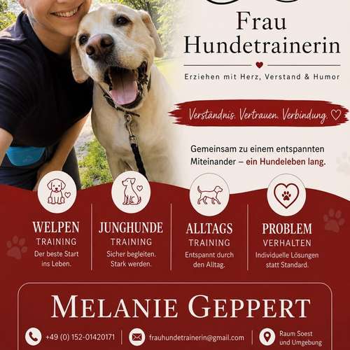 Hundeauslaufgebiet-Frau Hundetrainerin-Bild