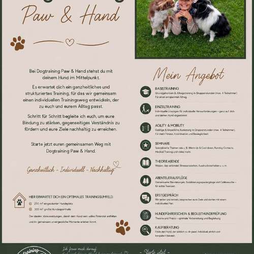 Hundeauslaufgebiet-Dogtraining Paw & Hand-Bild