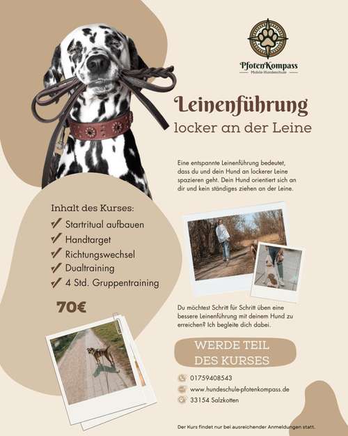 Hundeauslaufgebiet-Pfotenkompass - mobile Hundeschule -Bild