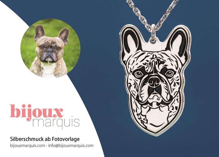 Hundeauslaufgebiet-bijoux marquis Silberschmuck ab Fotovorlage-Bild