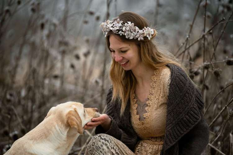 Hundeauslaufgebiet-Weltwinkelobjektiv Tierfotografie-Bild