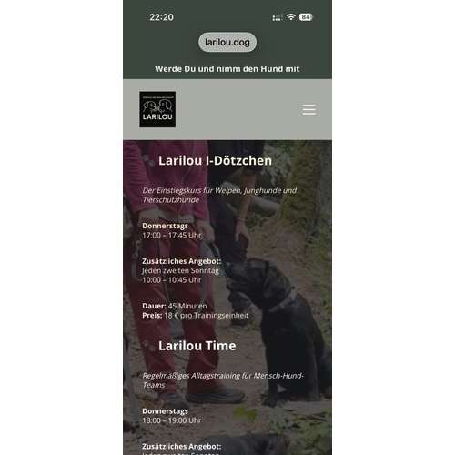 Hundeauslaufgebiet-Larilou - Hundetraining trifft Achtsamkeit-Bild