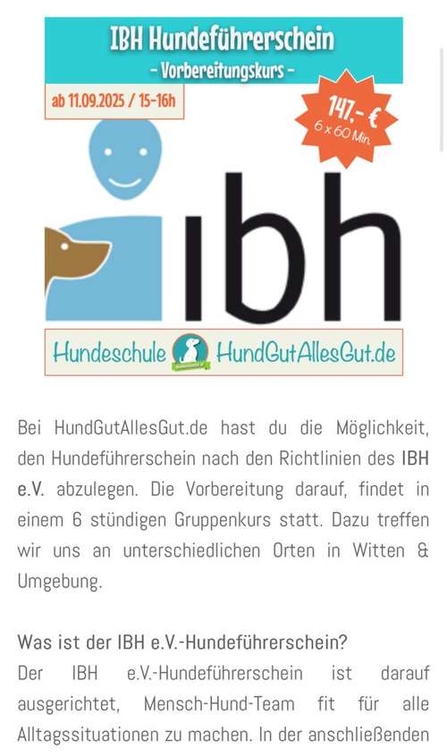 Hundeauslaufgebiet-HundGutAllesGut.de - mobile Hundeschule & Indoorhalle-Bild