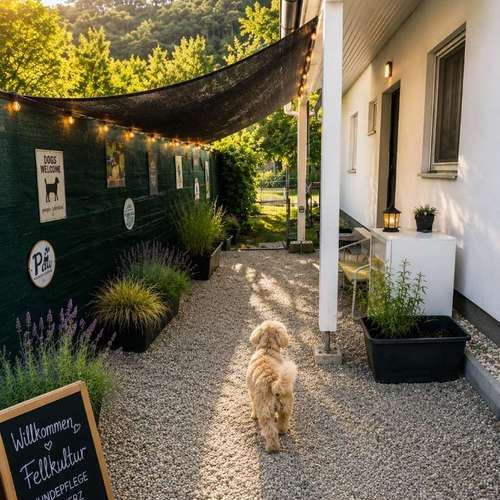 Hundeauslaufgebiet-Fellkultur-Bild