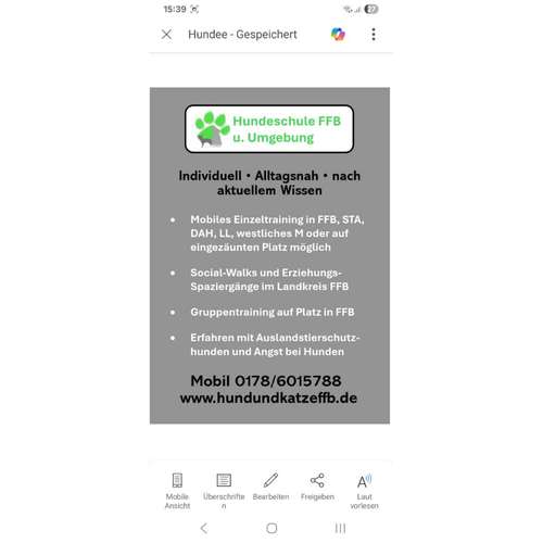 Hundeauslaufgebiet-Hundeschule FFB u. Umgebung-Bild