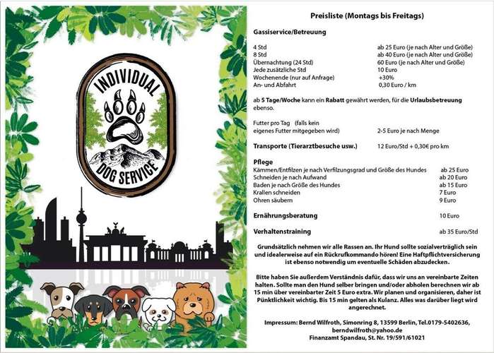 Hundeauslaufgebiet-Individual Dog Service - Bernd Wilfroth-Bild