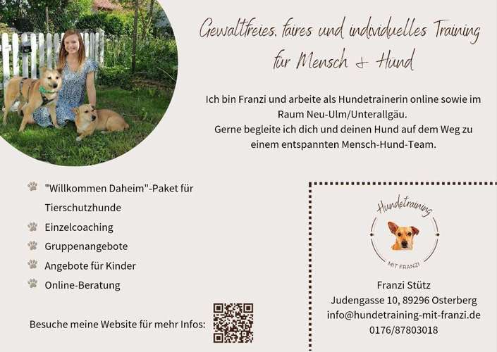 Hundeauslaufgebiet-Hundetraining mit Franzi-Bild