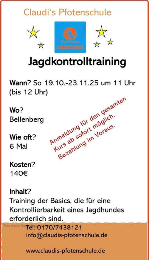 Hundeauslaufgebiet-Claudi‘s Pfotenschule-Bild