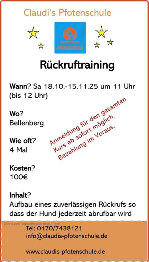 Hundeauslaufgebiet-Claudi‘s Pfotenschule-Bild