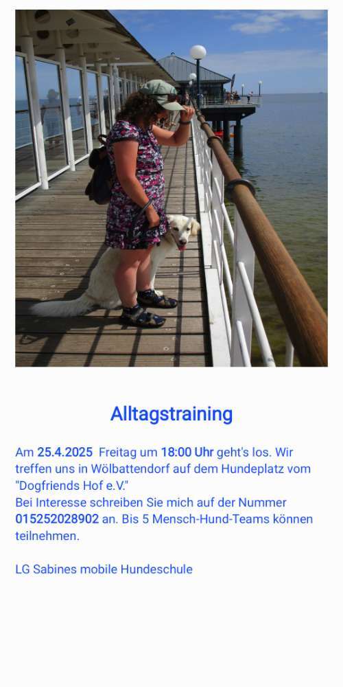Hundeauslaufgebiet-Sabines mobile Hundeschule-Bild