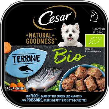 tests-Cesar Natural Goodness Bio mit Fisch, Erbsen & Karotten-Bild