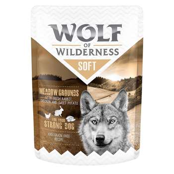 tests-Wolf of Wilderness Adult - Pouch - Meadow Grounds - Huhn mit Kaninchen-Bild