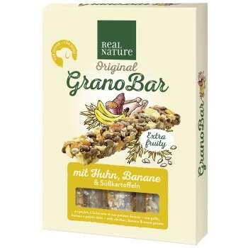 tests-REAL NATURE Grano Bar Riegel mit Huhn, Banane & Süßkartoffeln-Bild