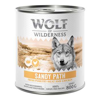 tests-Wolf of Wilderness Adult - Mit viel frischem Geflügel - Sandy Path - Geflügel mit Huhn-Bild