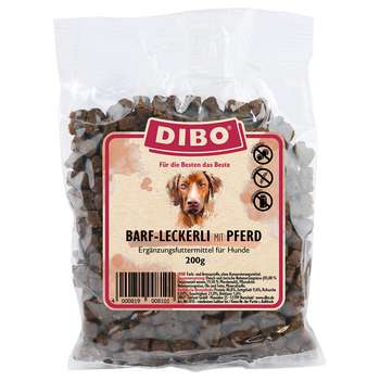 tests-DIBO BARF-Leckerli mit Pferd-Bild