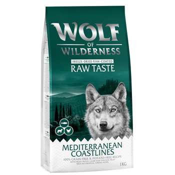 tests-Wolf of Wilderness Mediterranean Coastlines Lamm, Huhn & Forelle - getreidefrei-Bild