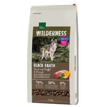 tests-REAL NATURE WILDERNESS Maxi Adult Black Earth Rind mit Strauß & Büffel-Bild