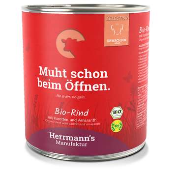 tests-Herrmann's Manufaktur Bio-Menü Sensitive - Bio-Rind mit Bio-Karotten und Bio-Amaranth-Bild