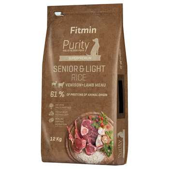 tests-Fitmin dog Purity Senior & Light Reis, Hirsch & Lamm-Bild