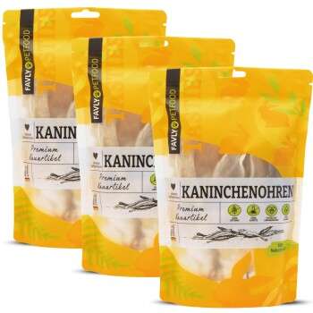 tests-FAVLY Petfood Kaninchenohren mit Fell-Bild