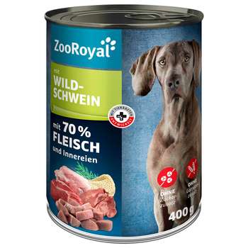 tests-ZooRoyal Hunde-Nassfutter mit Wildschwein-Bild