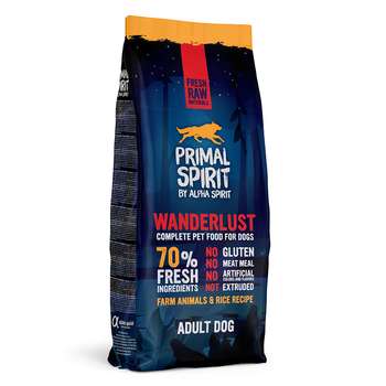 tests-Primal Spirit 70% Wanderlust Hundefutter-Bild