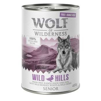 tests-Wolf of Wilderness Senior - Freiland-und Duo-protein Rezeptur - Senior Wild Hills - Freiland-Ente & Freiland-Kalb-Bild