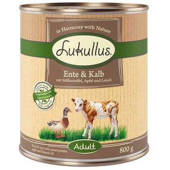 tests-Lukullus  Naturkost - Adult Ente & Kalb (getreidefrei)-Bild