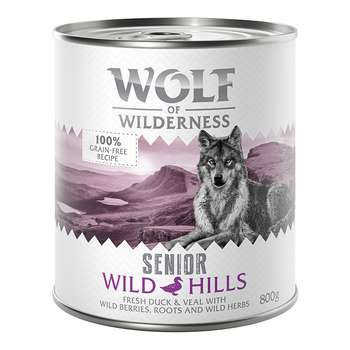 tests-Wolf of Wilderness Senior - Duo-Protein Rezeptur - Wild Hills - Ente & Kalb-Bild