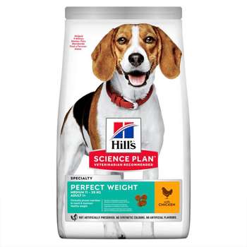 tests-Hills Science Plan Hund Perfect Weight Medium Adult Huhn-Bild