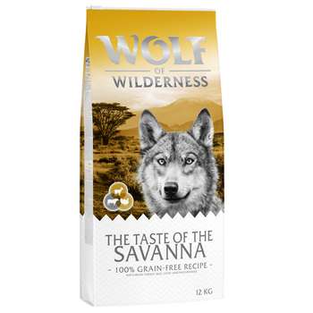 tests-Wolf of Wilderness The Taste Of The Savanna Rind, Truthahn & Ziege - getreidefrei-Bild