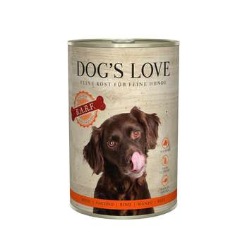 tests-Dog's Love B.A.R.F. Rind Pur-Bild