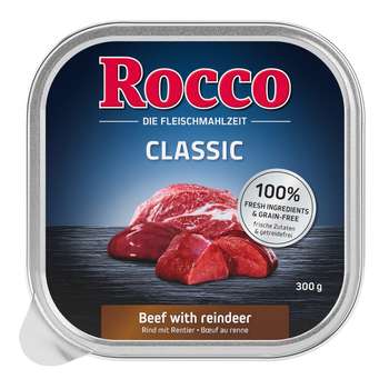 tests-Rocco Classic Schale Rind mit Rentier-Bild