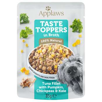 tests-Applaws Taste Toppers Pouch in Brühe - Thunfisch mit Kürbis, Grünkohl & Kichererbsen-Bild