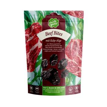 tests-Irish Pure Irish Beef-Snack, Beef Bites mit Kelp-Alge-Bild